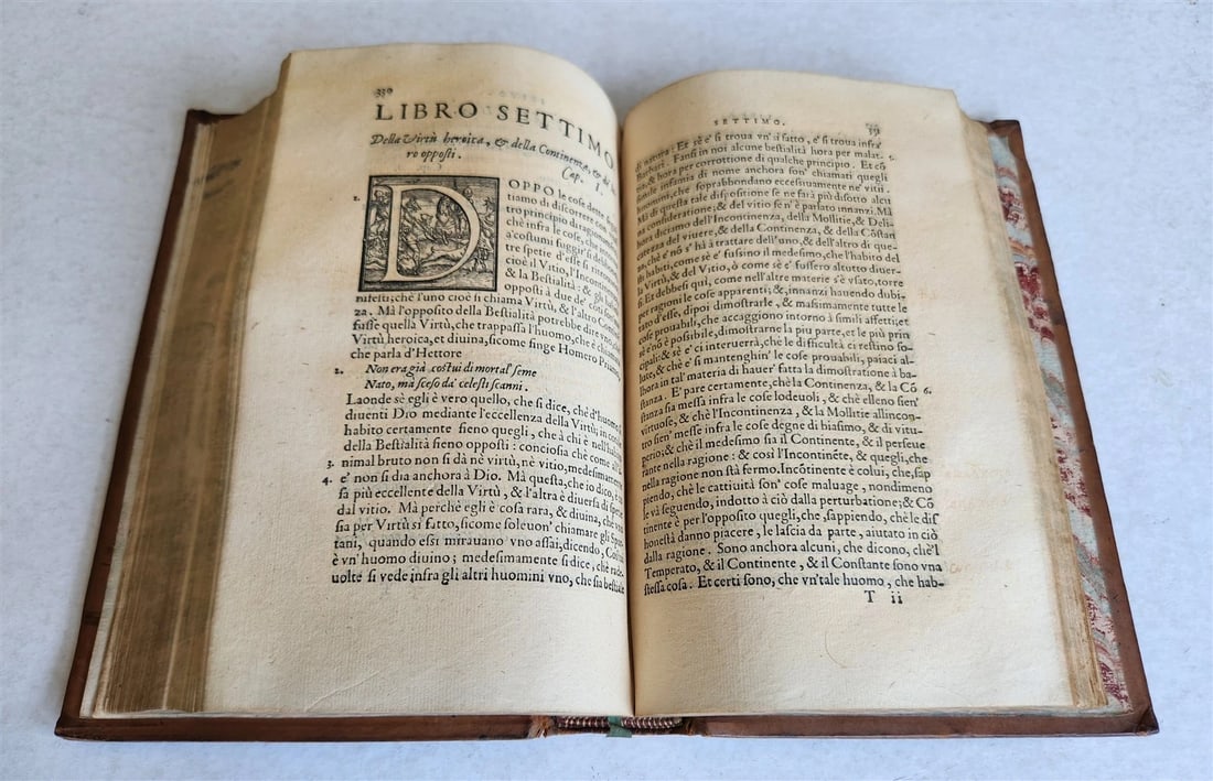 1550 ARISTOTLE L'ethica Tradotta in lingua vulgare antique ILLUSTRATED - 7