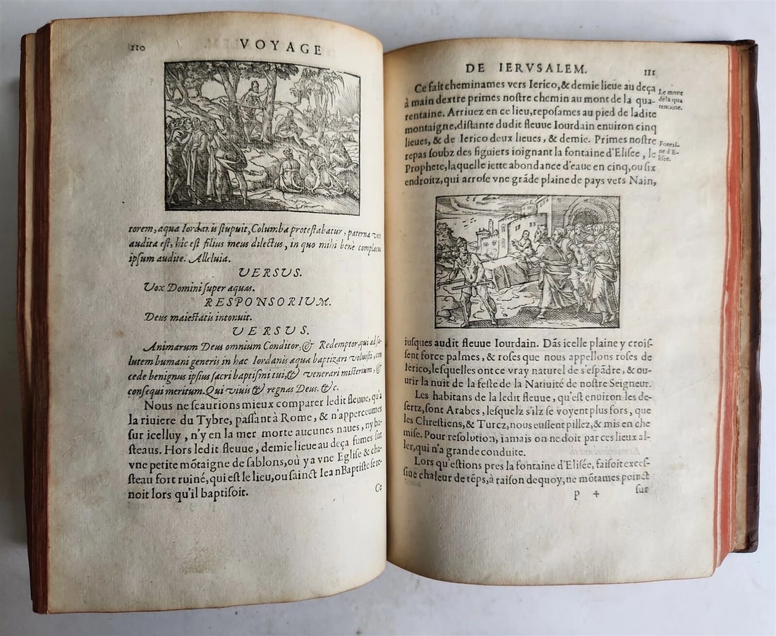 1573 VOYAGE to JERUSALEM & HOLY LAND PLACES antique FULLY ILLUSTRATED w/ MAPS - 12