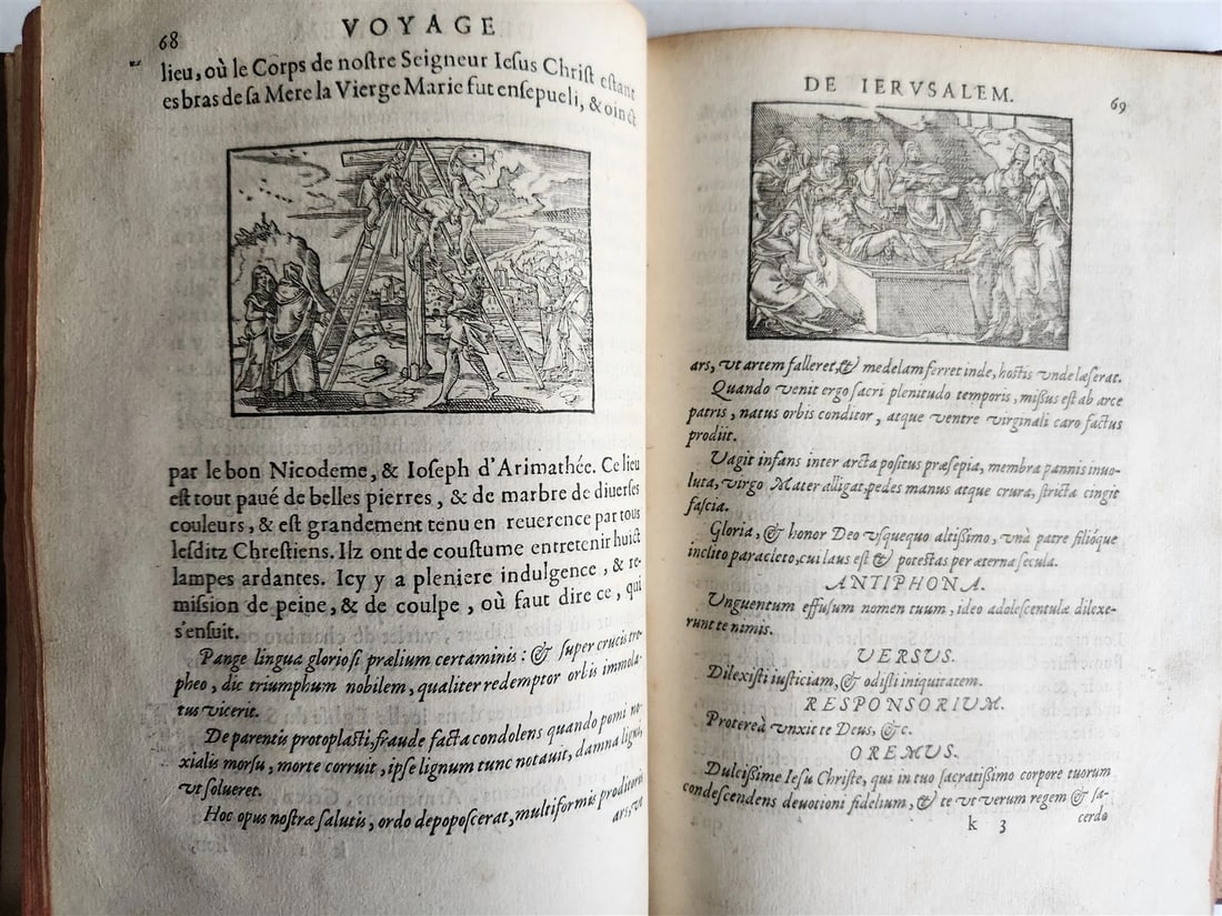 1573 VOYAGE to JERUSALEM & HOLY LAND PLACES antique FULLY ILLUSTRATED w/ MAPS - 20
