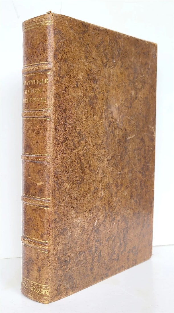 1680 MEDICAL PLANTS ILLUSTRATED w/ 1478 woodcuts antique by Mattioli FOLIO rare - 2