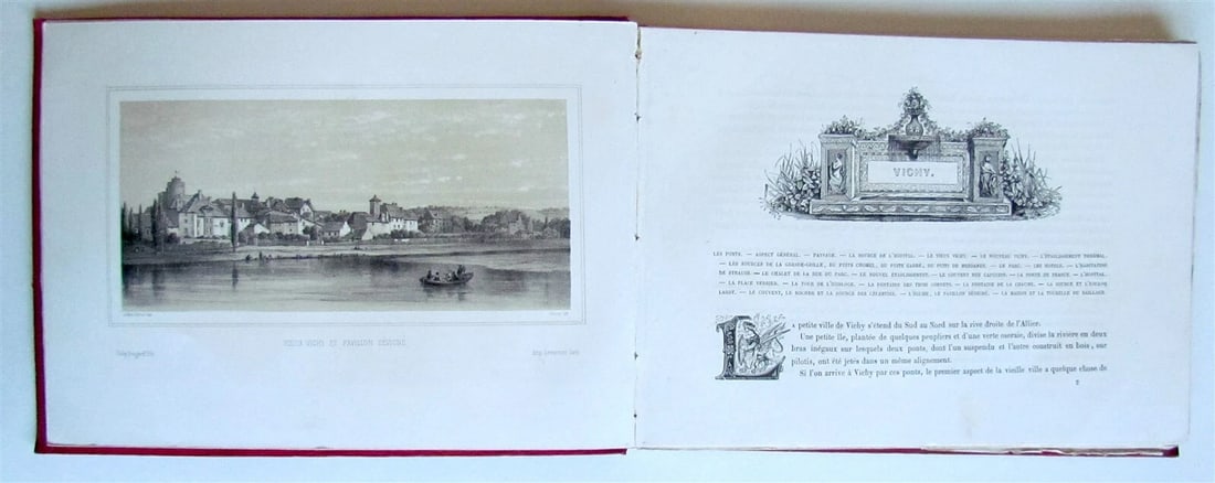 1890s PICTURESQUE VICHY FRANCE ILLUSTRATED album-livre pittoresque antique - 4