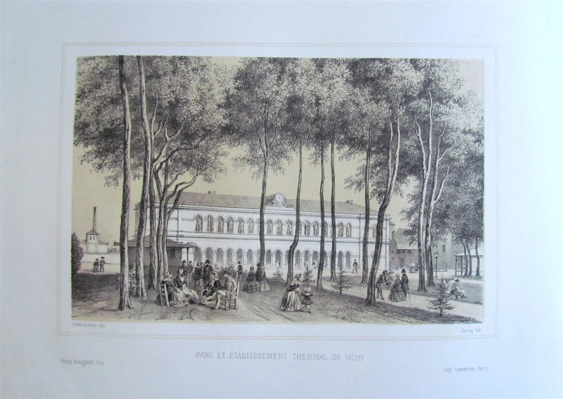 1890s PICTURESQUE VICHY FRANCE ILLUSTRATED album-livre pittoresque antique - 6