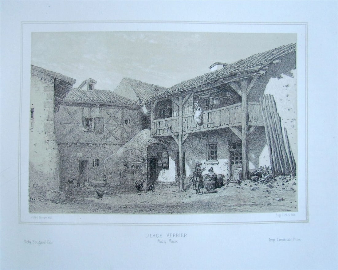 1890s PICTURESQUE VICHY FRANCE ILLUSTRATED album-livre pittoresque antique - 7