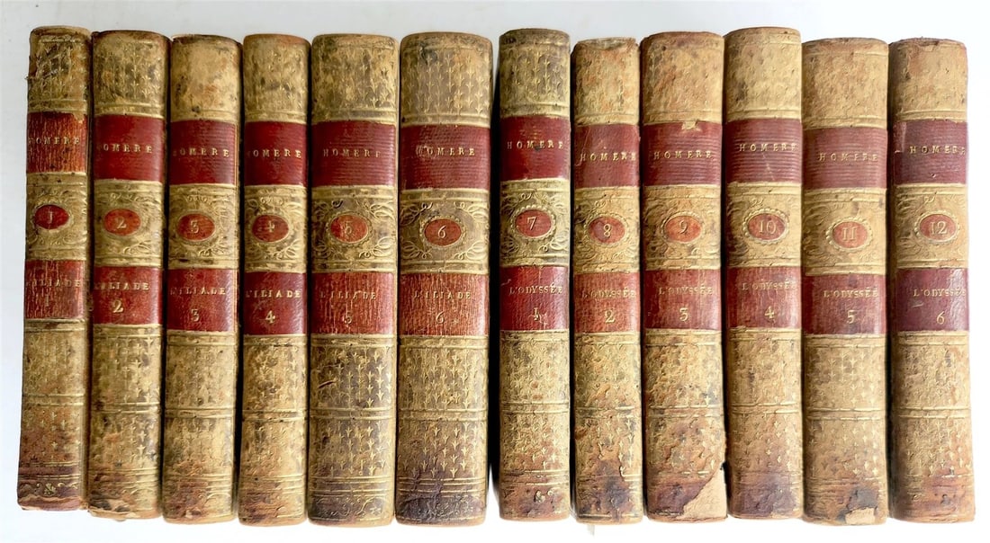 1787 HOMER ILLIAD & ODYSSEY ILLUSTRATED antique FERDINAND ZEPPELIN PROVENANCE (1 of 20)