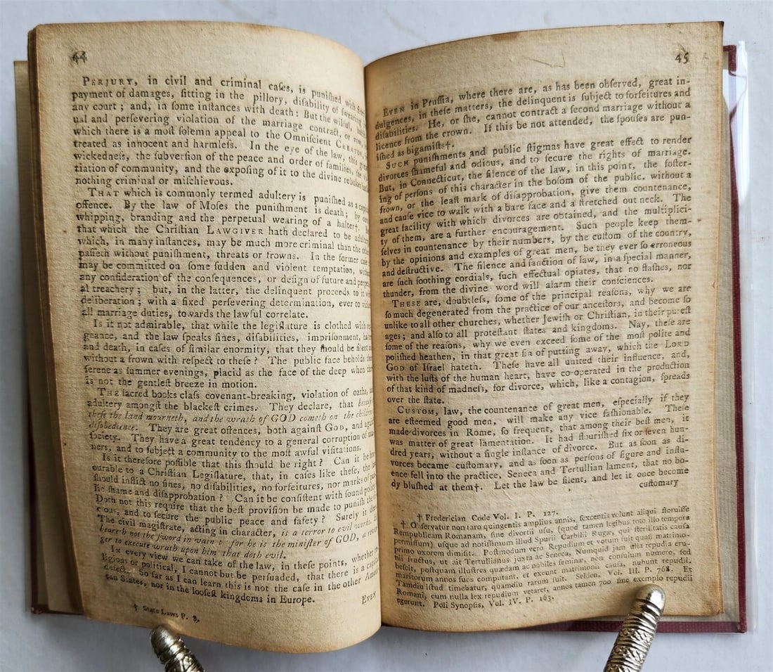 1788 APPEAL TO THE PUBLIC w/RESPECT to UNLAWFULNESS of DIVOCES Americana ANTIQUE - 5
