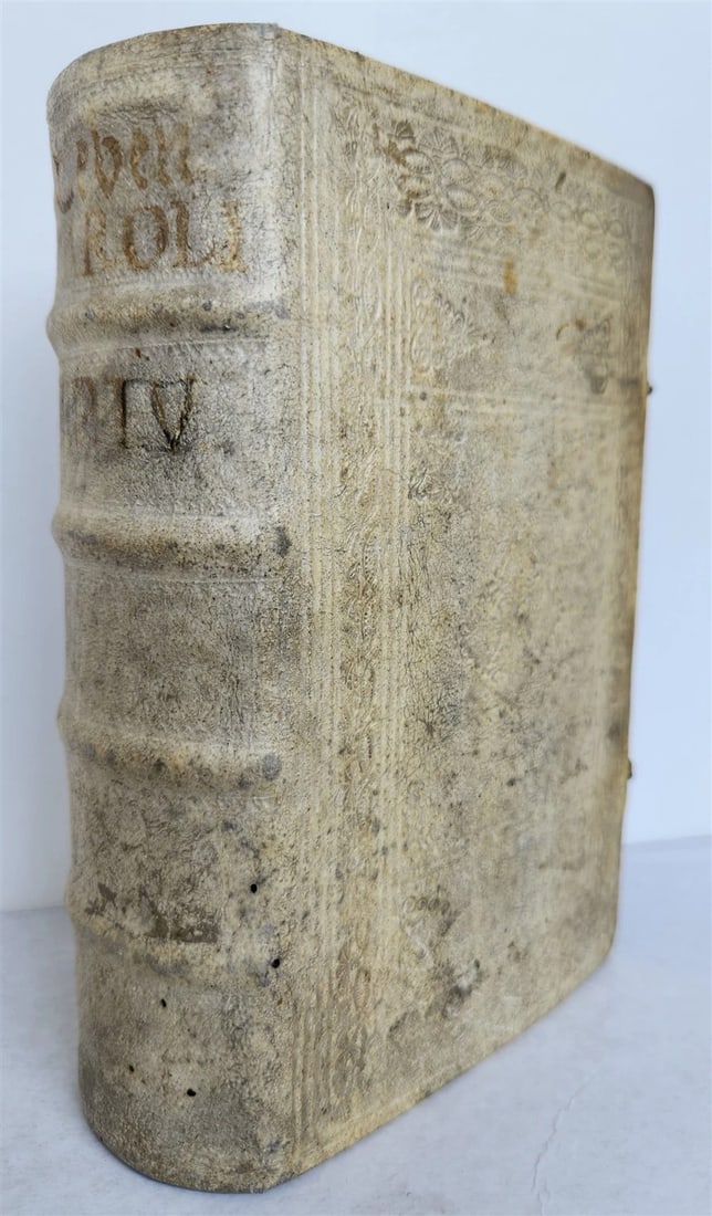 1709 LIFE of CAROLI KING of SPAIN & INDIES antique PIGSKIN BOUND ILLUSTRATED v.4: (Zschackwitz,J.E.). Das Leben seiner Majestat Caroli des Dritten Konigs in Spanien und der Indien. (The Life of His Majesty Caroli, the Third King in Spain and the Indies) Leipzig: Grosse & Braun;