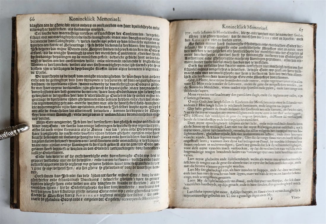 1649 Eikon Basilike Konincklick Memoriael Carolus Stuart antique in DUTCH - 5