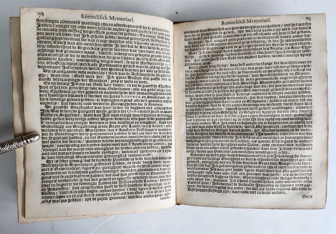 1649 Eikon Basilike Konincklick Memoriael Carolus Stuart antique in DUTCH - 6