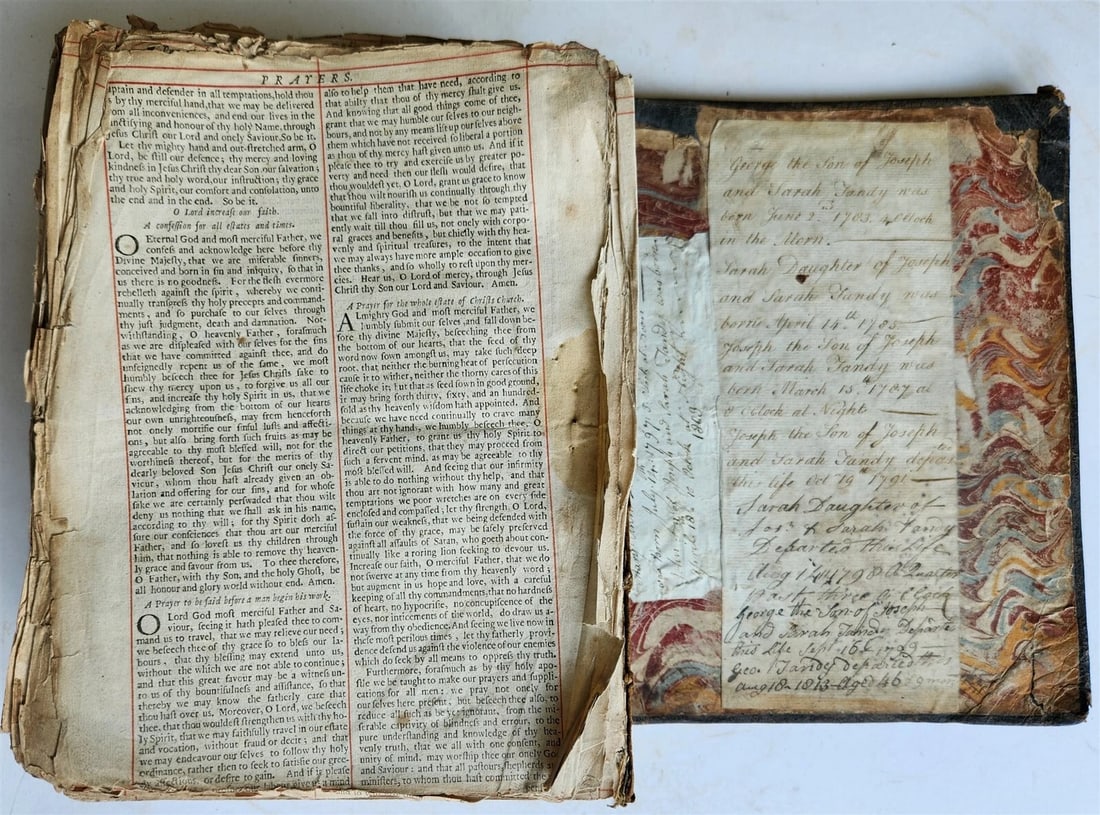 1683 BIBLE in ENGLISH Oxford, at the Theatre antique w/ BOOK of PSALMES - 8