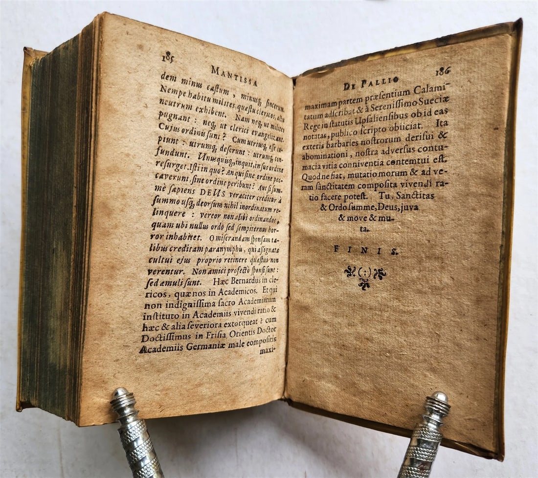 1592 PHILLIP MELANCHTHON BIOGRAPHY antique VELLUM BINDING 16th CENTURY - 11