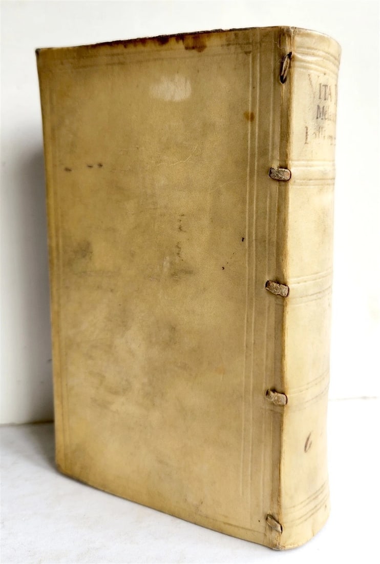 1592 PHILLIP MELANCHTHON BIOGRAPHY antique VELLUM BINDING 16th CENTURY - 2