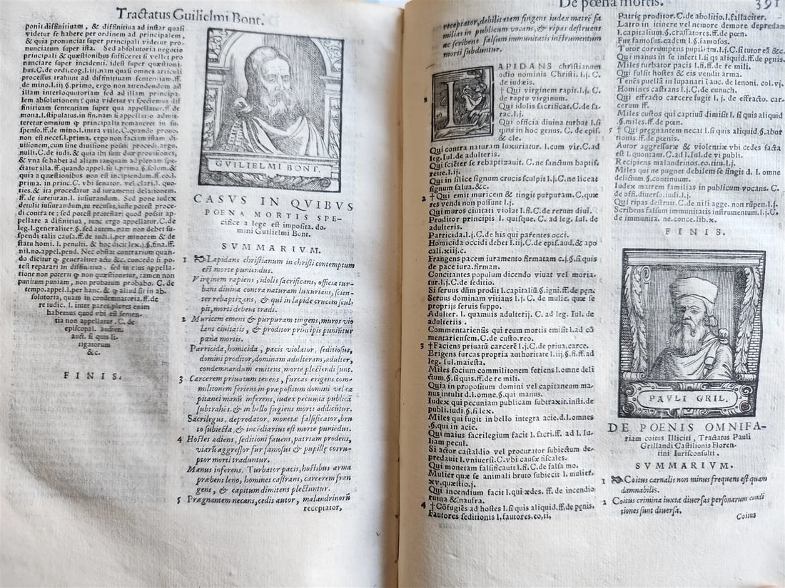 1563 ILLUSTRATED LAW BOOK by Giovanni Ziletti antique Vellum binding 16th CENT. - 10