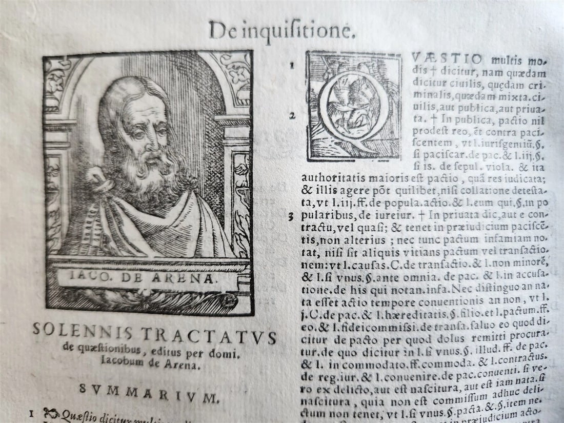 1563 ILLUSTRATED LAW BOOK by Giovanni Ziletti antique Vellum binding 16th CENT. - 13