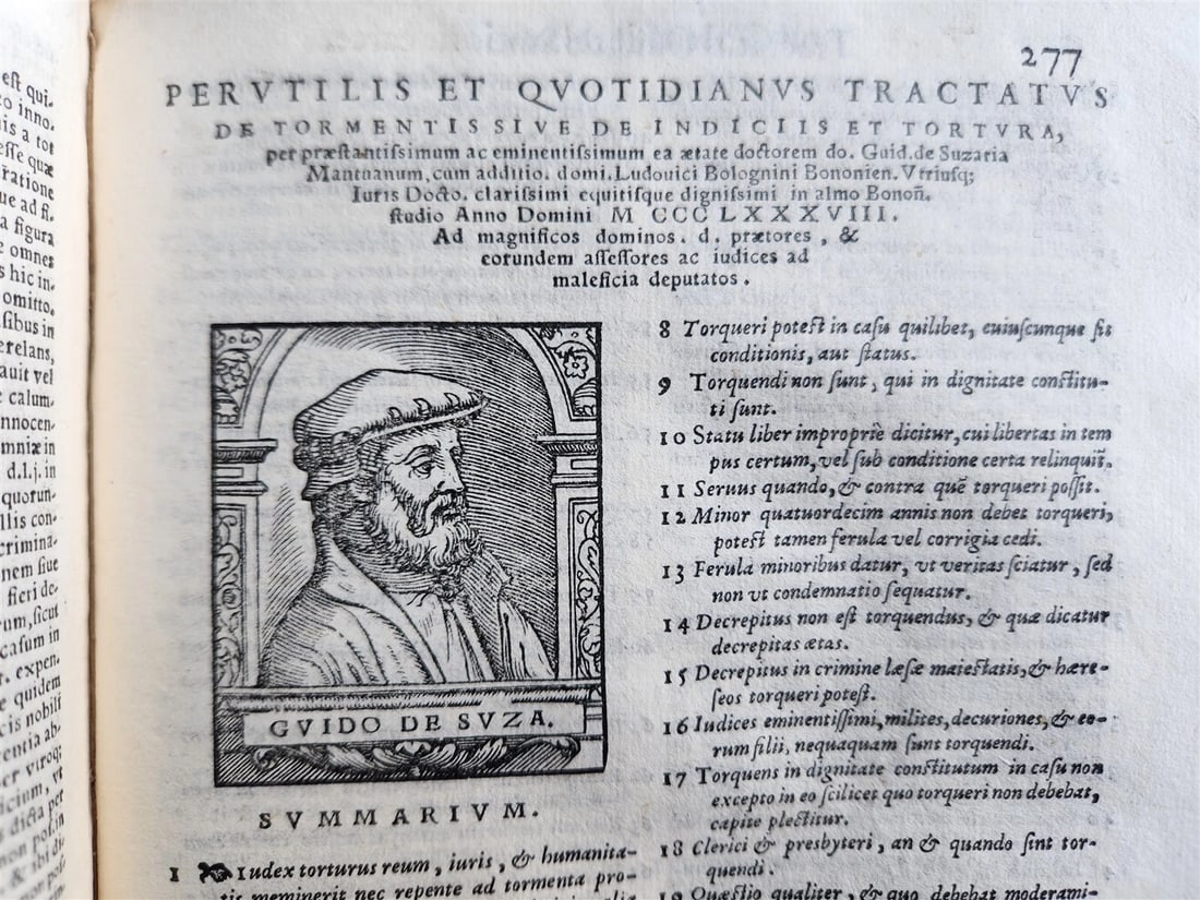 1563 ILLUSTRATED LAW BOOK by Giovanni Ziletti antique Vellum binding 16th CENT. - 15