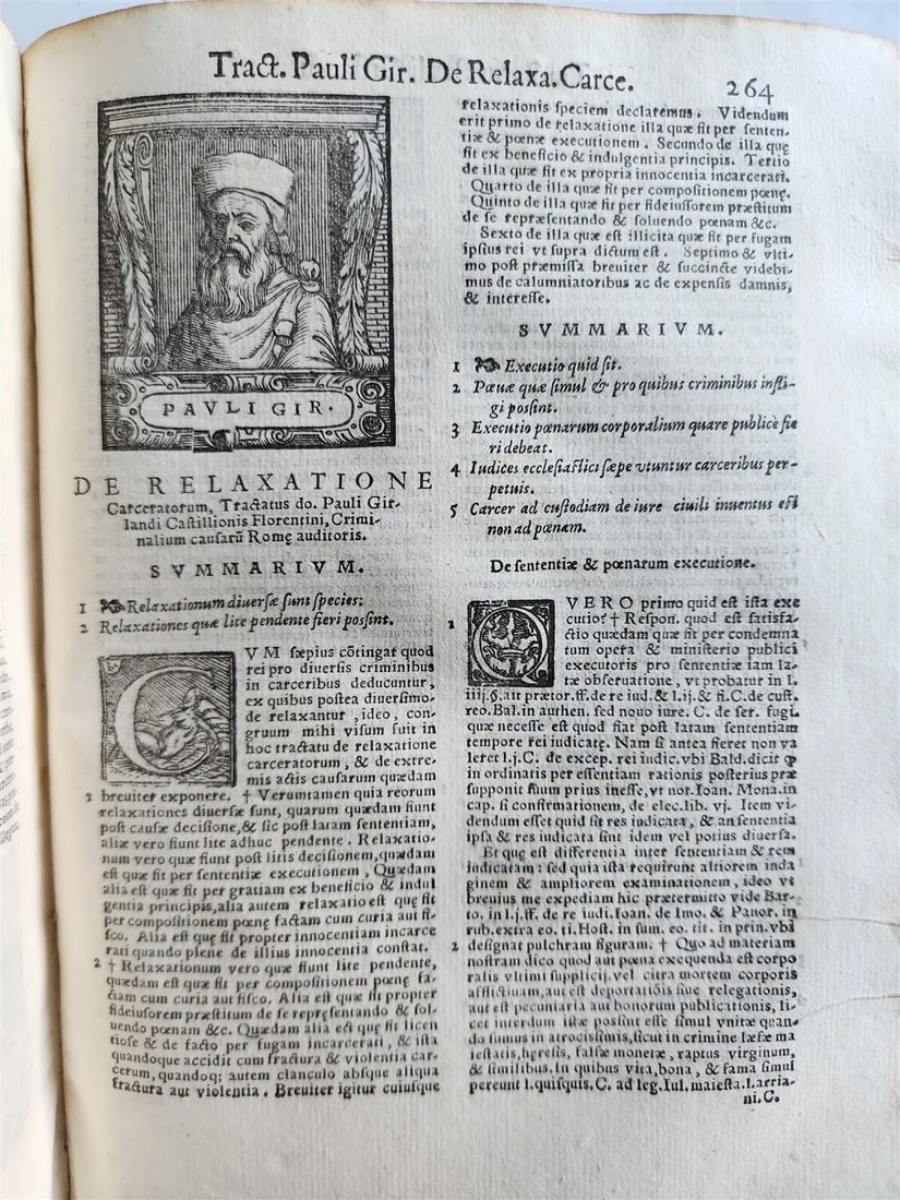 1563 ILLUSTRATED LAW BOOK by Giovanni Ziletti antique Vellum binding 16th CENT. - 16