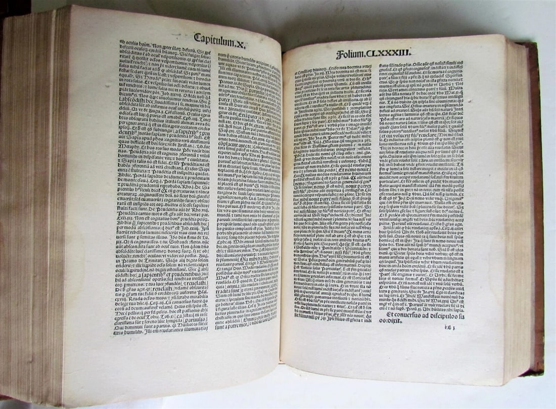1504 POST INCUNABULA Postille Super Evangeliare by Albertus Magnus antique FOLIO - 7