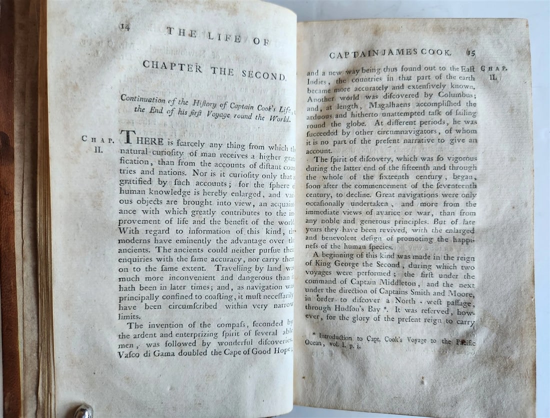 1789 LIFE of CAPTAIN JAMES COOK by Andrew Kippis in ENGLISH antique - 6