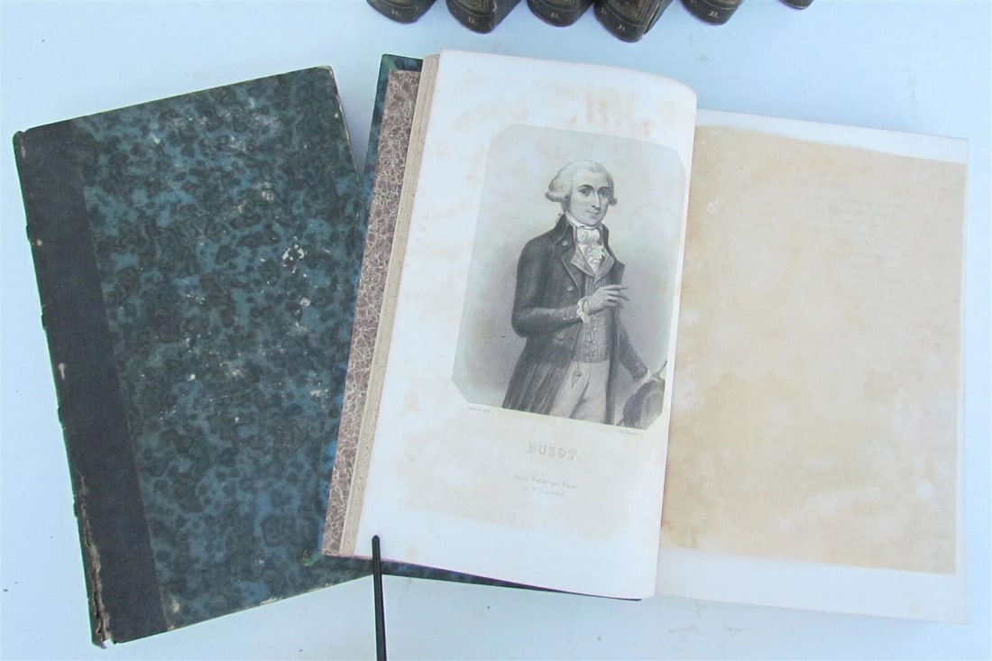 1847 HISTOIRE DES GIRONDINS 8 VOLUMES antique ILLUSTRATED FRENCH REVOLUTION - 6