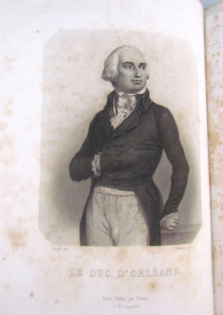 1847 HISTOIRE DES GIRONDINS 8 VOLUMES antique ILLUSTRATED FRENCH REVOLUTION - 7