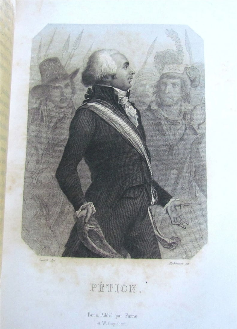 1847 HISTOIRE DES GIRONDINS 8 VOLUMES antique ILLUSTRATED FRENCH REVOLUTION - 9