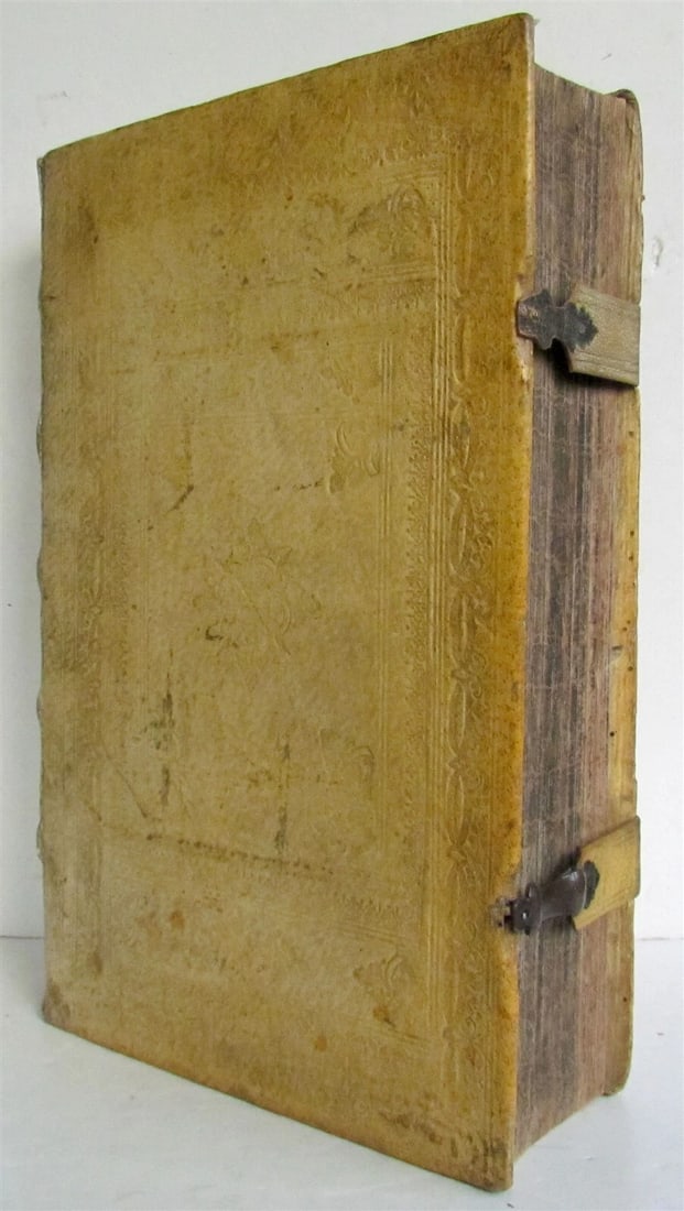 1771 BIBLE PIGSKIN MASSIVE FOLIO antique BIBLIA SACRA LATINO-GERMANICA - 2
