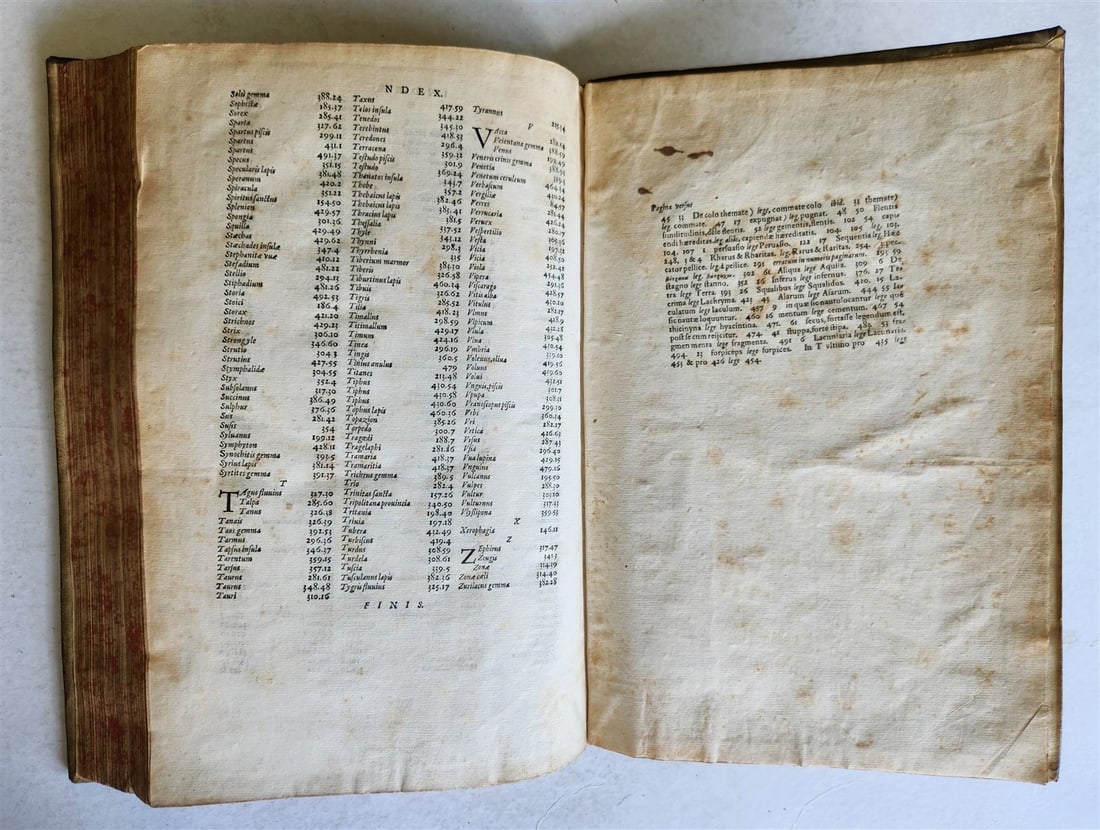 1577 ENCYCLOPEDIA of SCIENCE by ISIDORE von SEVILLA antique VELLUM BOUND FOLIO - 5