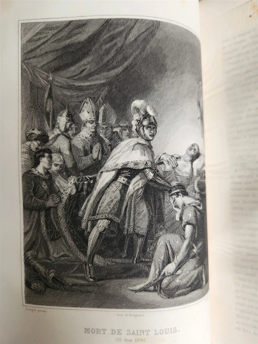 1847 ILLUSTRATED HISTORY of FRANCE by Lavallee 2 VOLUMES antique - 6