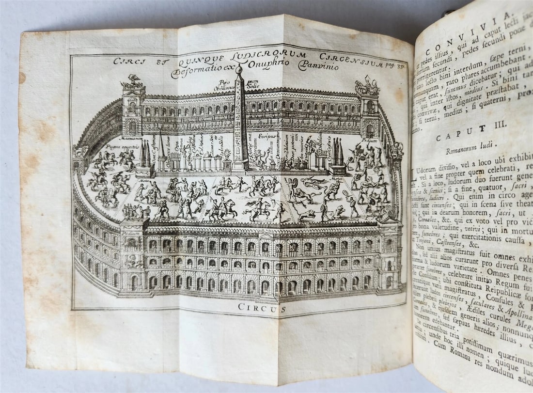 1759 ROMANA REPUBLICA Militari & Civili ROMANORUM antique VELLUM ILLUSTRATED - 10