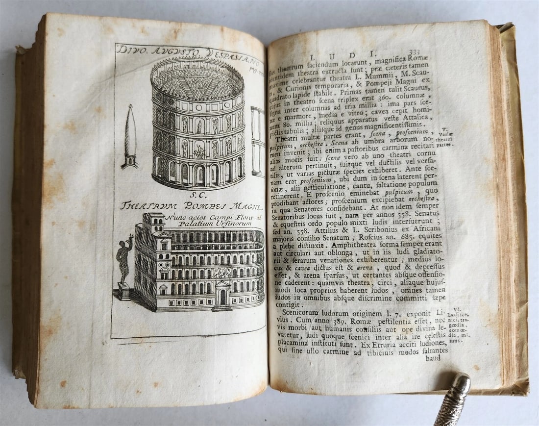 1759 ROMANA REPUBLICA Militari & Civili ROMANORUM antique VELLUM ILLUSTRATED - 12