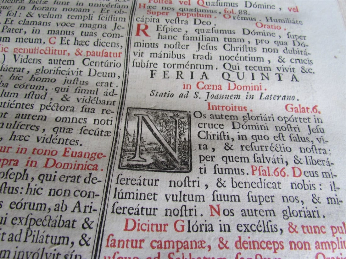 1780 AMAZING BINDING Missale Romanum Senis antique FOLIO w/ CLASPS - 10