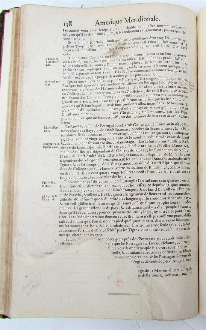 1637 DESCRIPTION OF AMERICA by Pierre D'Avity antique FOLIO in French - 5