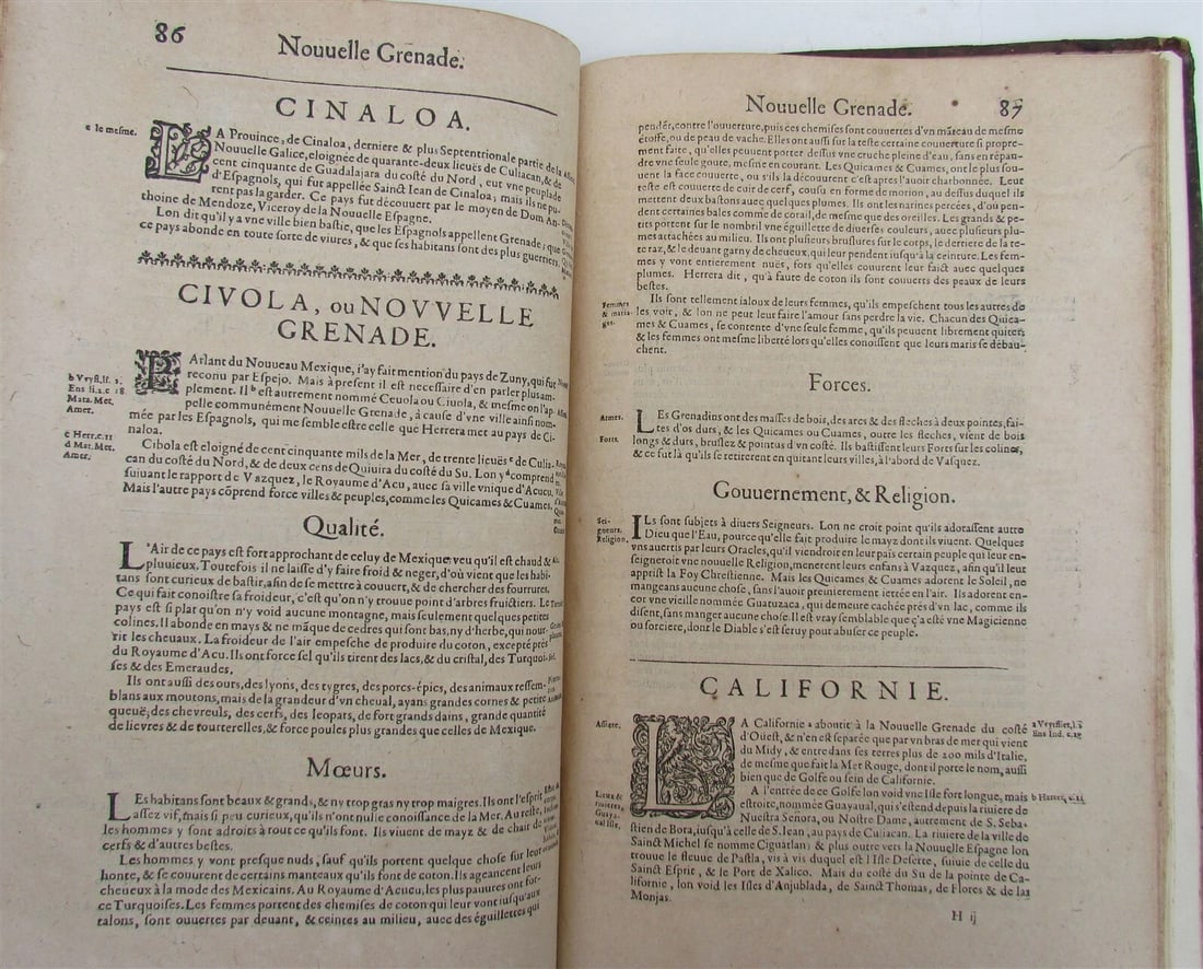 1637 DESCRIPTION OF AMERICA by Pierre D'Avity antique FOLIO in French - 7