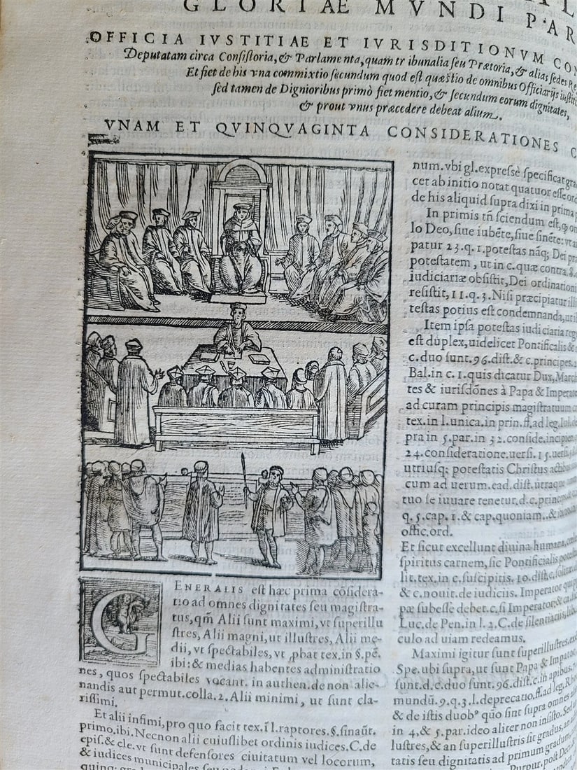 1576 ROYALY LAW rights & duties of monarchs ILLUSTRATED antique vellum FOLIO - 10