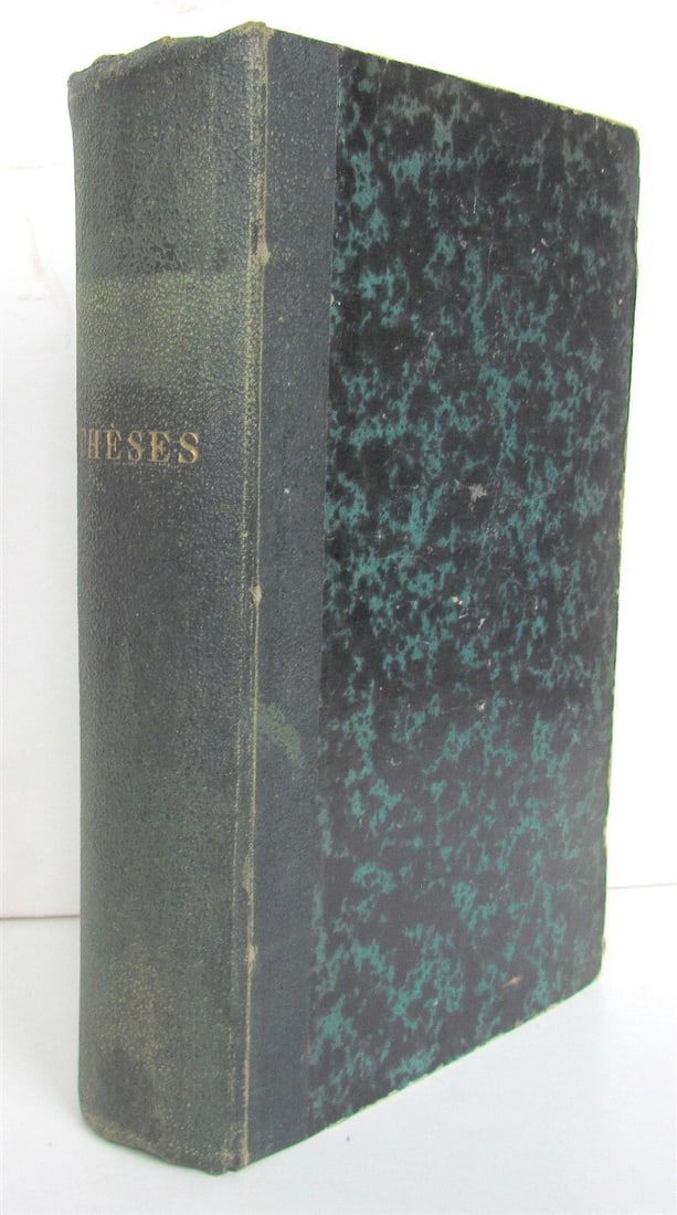 1883 TYPHOIDE FEVER TREATISE LA FIEVRE TYPHOIDE Paul Didion antique in FRENCH: LA FIEVRE TYPHOIDE A Forme Renale by Paul Didion Paris; 1883 Half leather Size 5 3/4 by 9" Very good interior condition with a period writing on one of the pages, some wear of binding Text in French