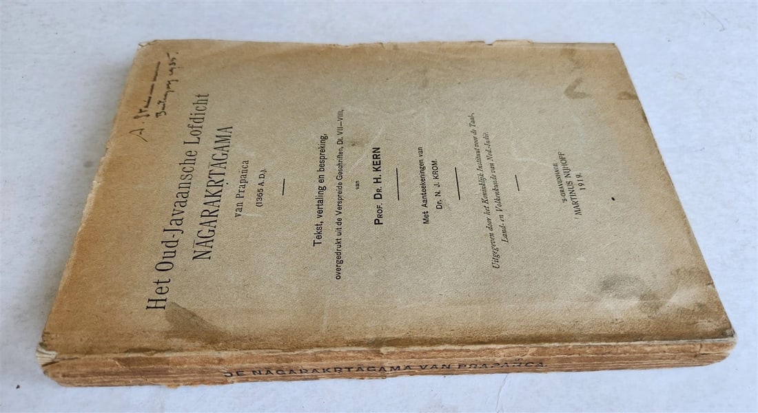 1919 OLD JAVANESE FAMILY HISTORY BOOK antique in GERMAN - 2