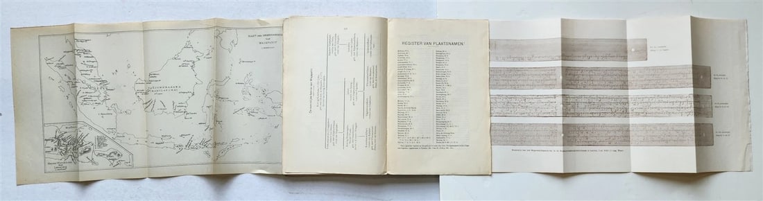 1919 OLD JAVANESE FAMILY HISTORY BOOK antique in GERMAN - 5