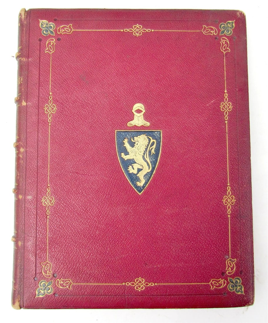 1872 GEMS of BELGIAN ART by W. SCOTT antique SIGNED FINE BINDING ILLUSTRATED (1 of 10)