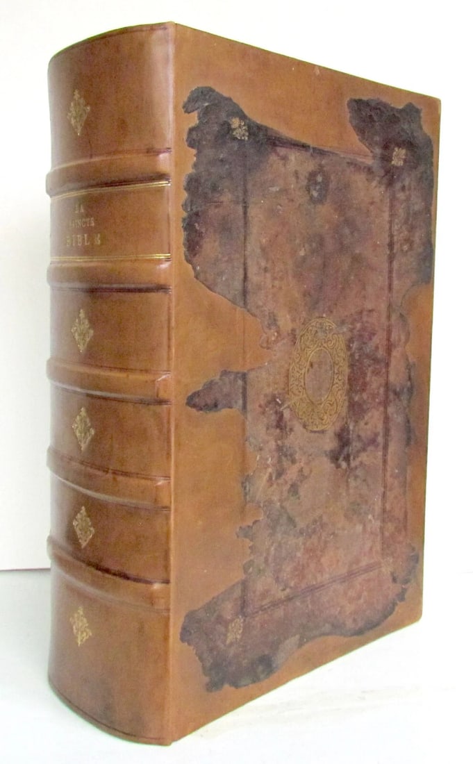1585 LEUVEN BIBLE illustrated MASSIVE FOLIO antique in FRENCH La Saincte Bible - 18