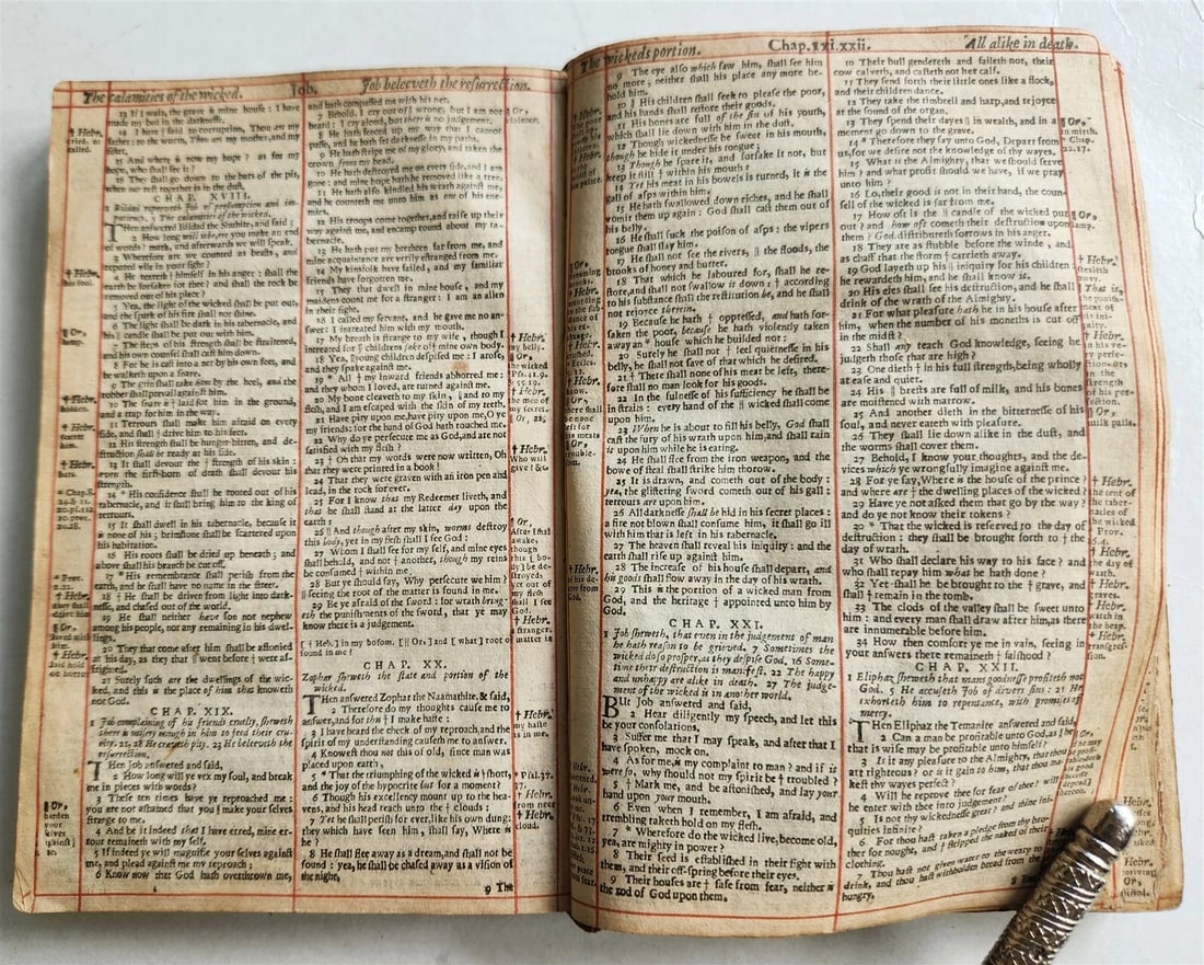 1648 BIBLE ENGLISH antique Old & New Testament London: Company of Stationers - 8