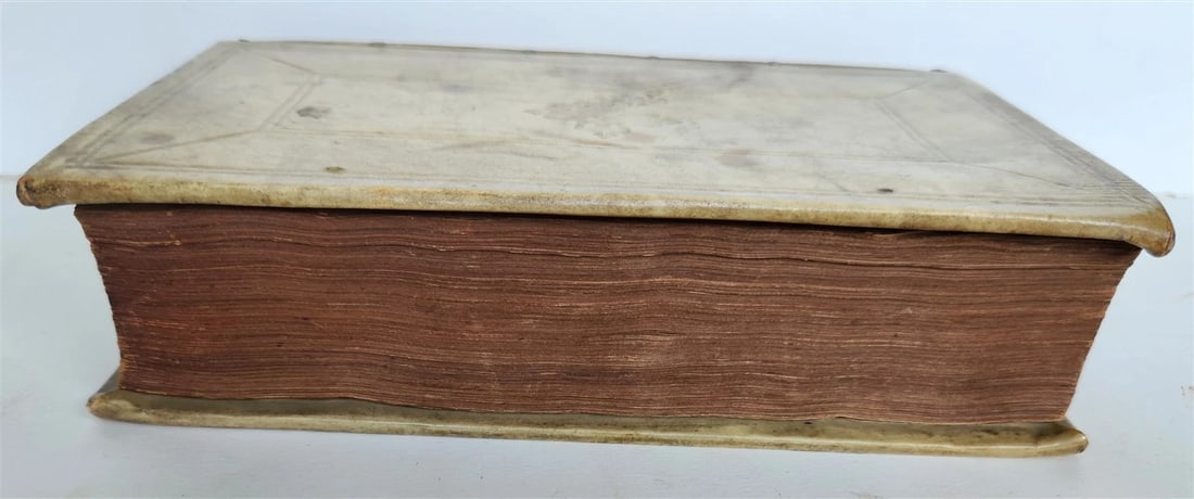 1693 COLLOQUIA by ERASMUS antique VELLUM BOUND 17th CENTURY - 4