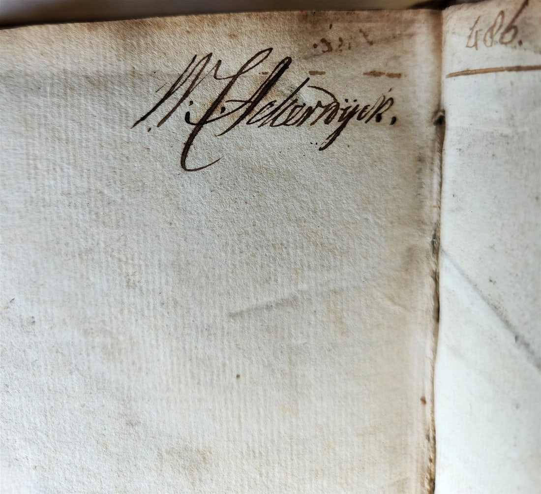 1693 COLLOQUIA by ERASMUS antique VELLUM BOUND 17th CENTURY - 8