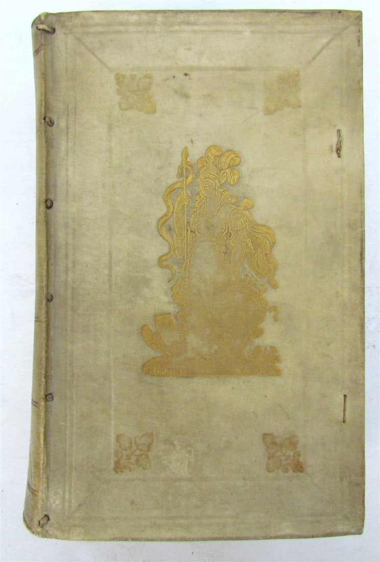 1734 ROMAN HISTORY ARMORIAL BINDING ILLUSTRATED antique LIVES of EMPERORS NEPOS: Nepos, C. Vitae Excellentium Imperatorum. Ed. J. Gebhardus, H. Ernstius and J.A. Bosius. Leyden, S. Luchtmans, 1734 (32),765,(90)p. Engraved title by J. VISSCHER Engraved frontispiece and 12 mainly