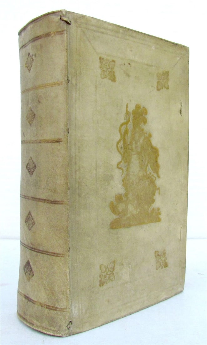 1734 ROMAN HISTORY ARMORIAL BINDING ILLUSTRATED antique LIVES of EMPERORS NEPOS - 2