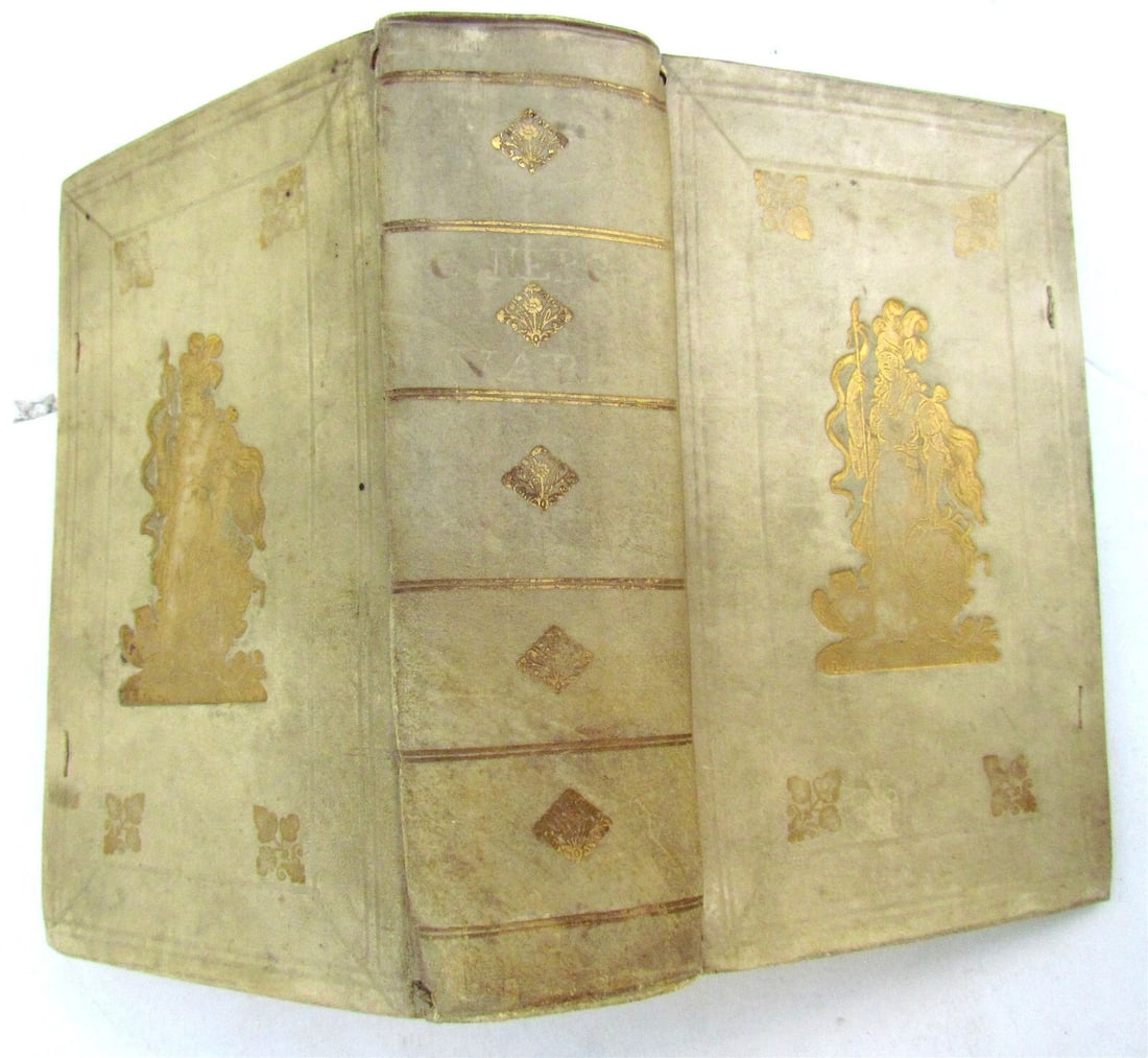 1734 ROMAN HISTORY ARMORIAL BINDING ILLUSTRATED antique LIVES of EMPERORS NEPOS - 3