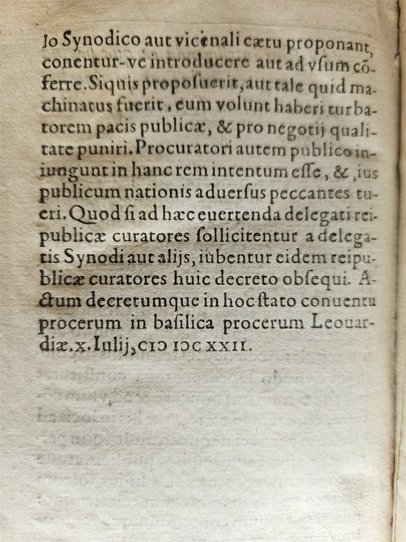 1622 APOLOGETICUS EORUM QVI HOLLANDIAE by Hugone Grotio antique VELLUM BINDING - 9