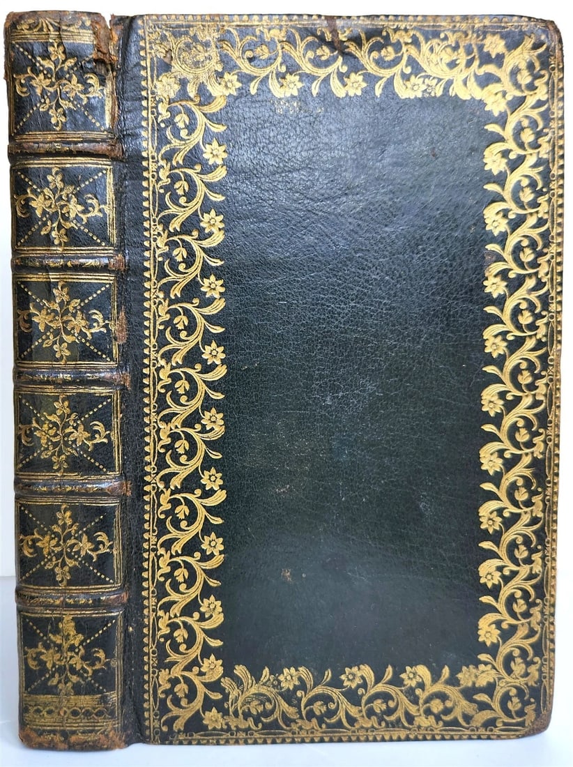 1719 REFORMED DEVOTIONS COLLECTION of HYMNS & PRAYERS antique in ENGLISH: REFORMED DEVOTIONS being a COLLECTION of The best HYMNS, PRAYERS, ad other spiritual exercises... Oxford; 1719 Original black morocco decorated in gilt. Spine with raised bands, decorated in gilt , al