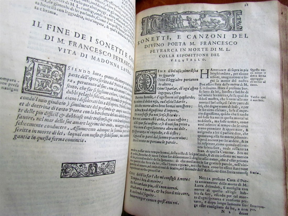 1568 PETRARCA antique ILLUSTRATED 16th CENTURY poetry - 5