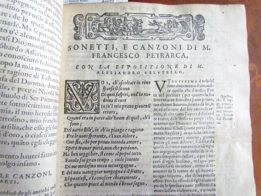 1568 PETRARCA antique ILLUSTRATED 16th CENTURY poetry - 6