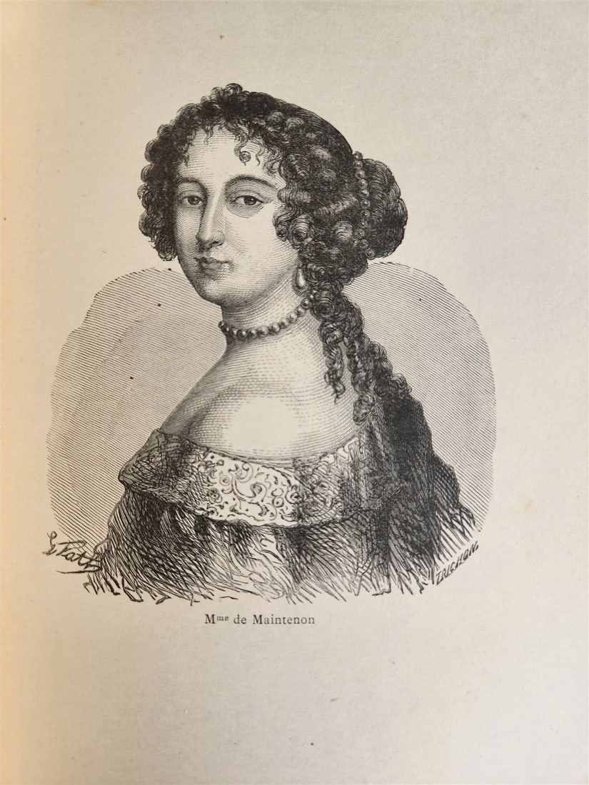 1887 LIVES of GREAT FRENCH WOMEN illustrated antique - 10