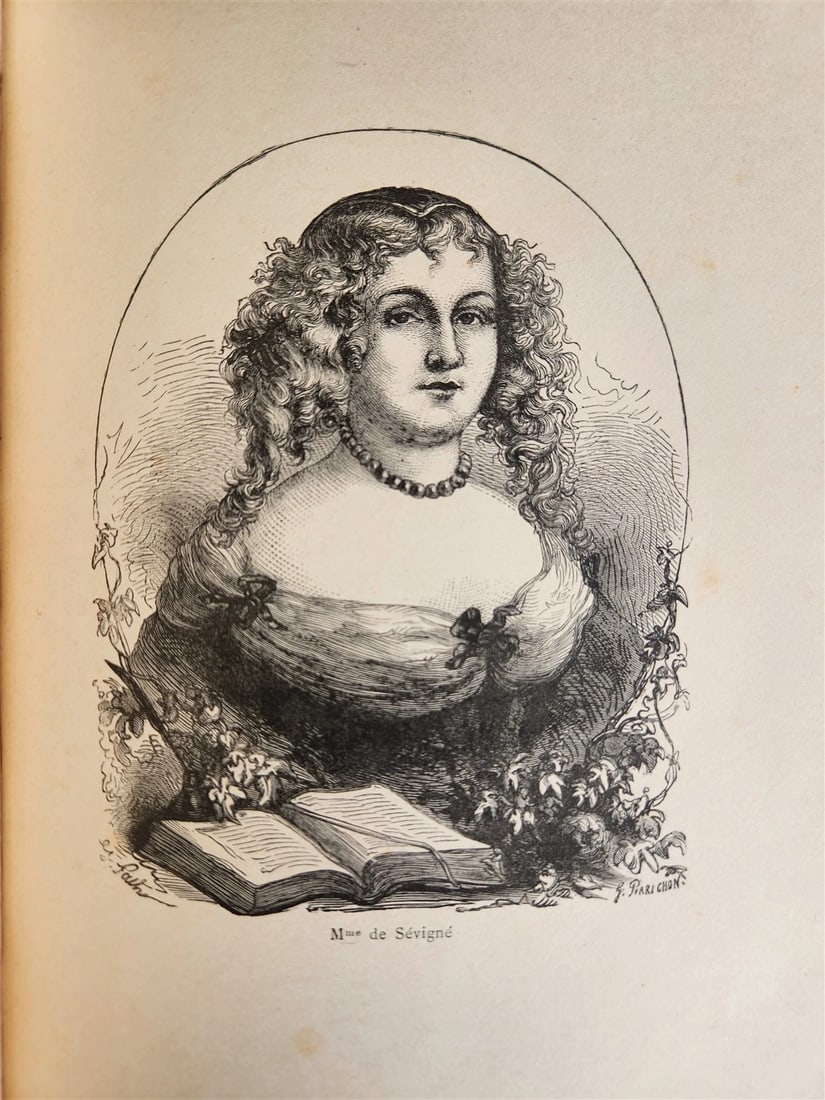 1887 LIVES of GREAT FRENCH WOMEN illustrated antique - 12